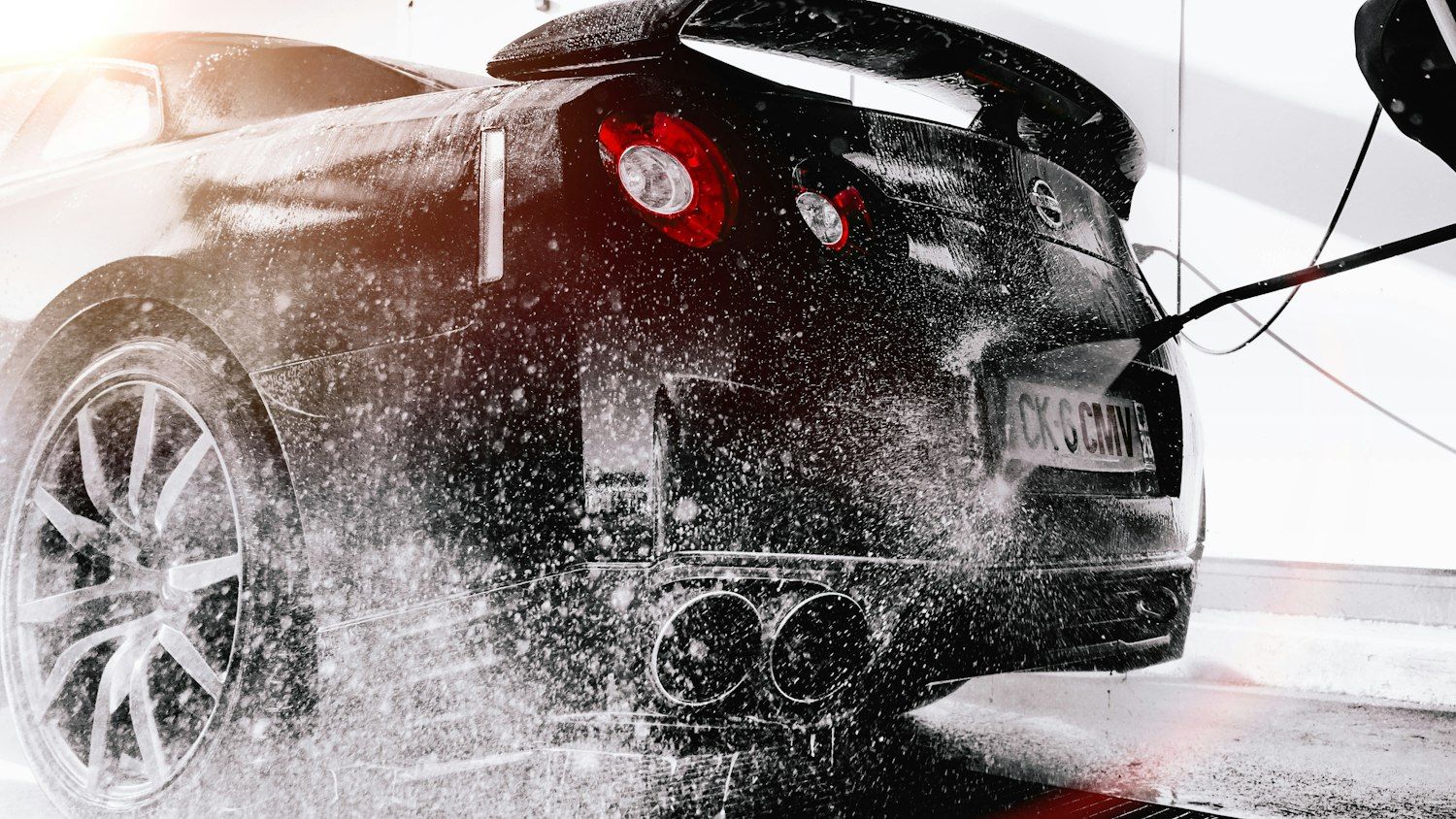 Glossy detailed car